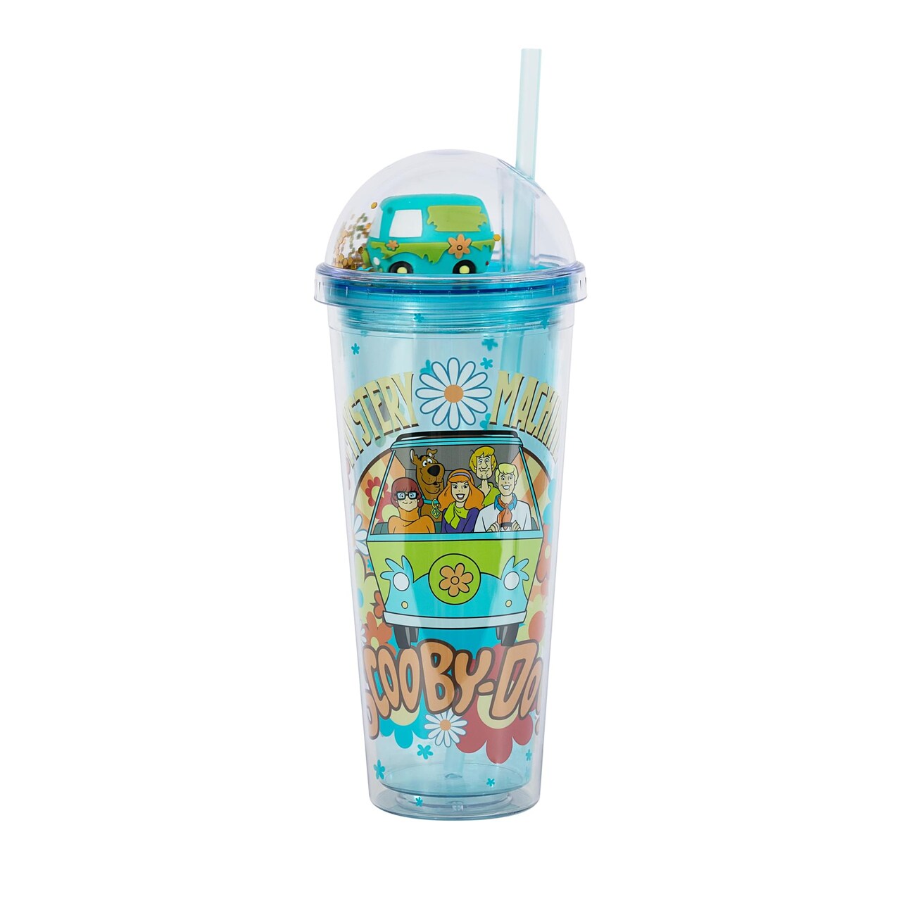 Scooby-Doo Mystery Machine Gang 24-Ounce Carnival Cup With Lid and Straw